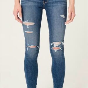 “2 pairs for the price of 1” White House Black Market Ripped Skimmer Jeans